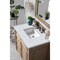 James Martin Vanities Bristol 36in Single Vanity, Whitewashed Walnut w/ 3 CM Carrara Marble Top 157-V36-WW-3CAR - alternate 4